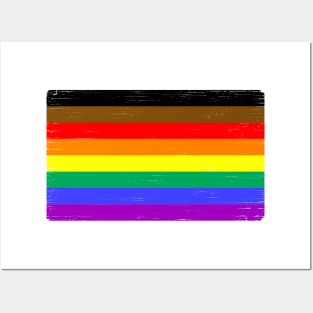 Pride Flag (Philadelphia Style) Posters and Art